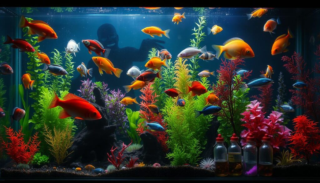 Fish tank pollution